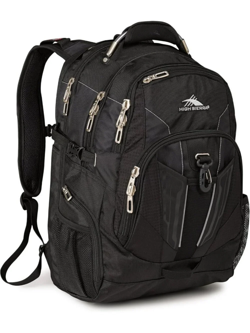 Stylish TSA-Friendly Laptop Backpack, Black, Durable, One Size, Travel Essential